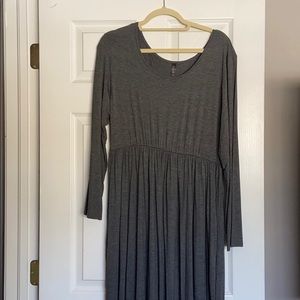 Brand new never worn grey maxi dress